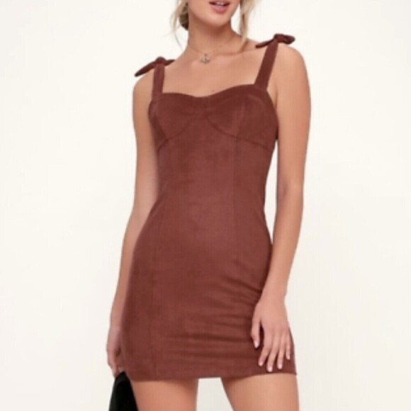 Intimately Free People Something Bout You Mini Dress Womens Large Ribbed Orange - Picture 4 of 11